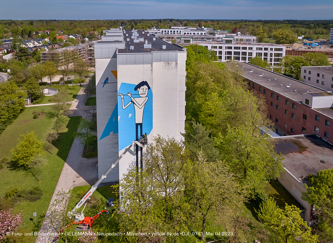04.05.2023 - Graffiti am Karl-Marx-Ring 75 in Neuperlach